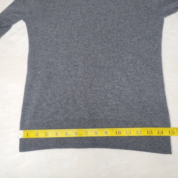 EVERLANE Cashmere Blend Gray Crewneck Sweater Women's Size XXS Long Sleeve Soft - Picture 7 of 9